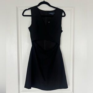 French Connection NWT Black V-Neck Cutout Sleeveless Dress